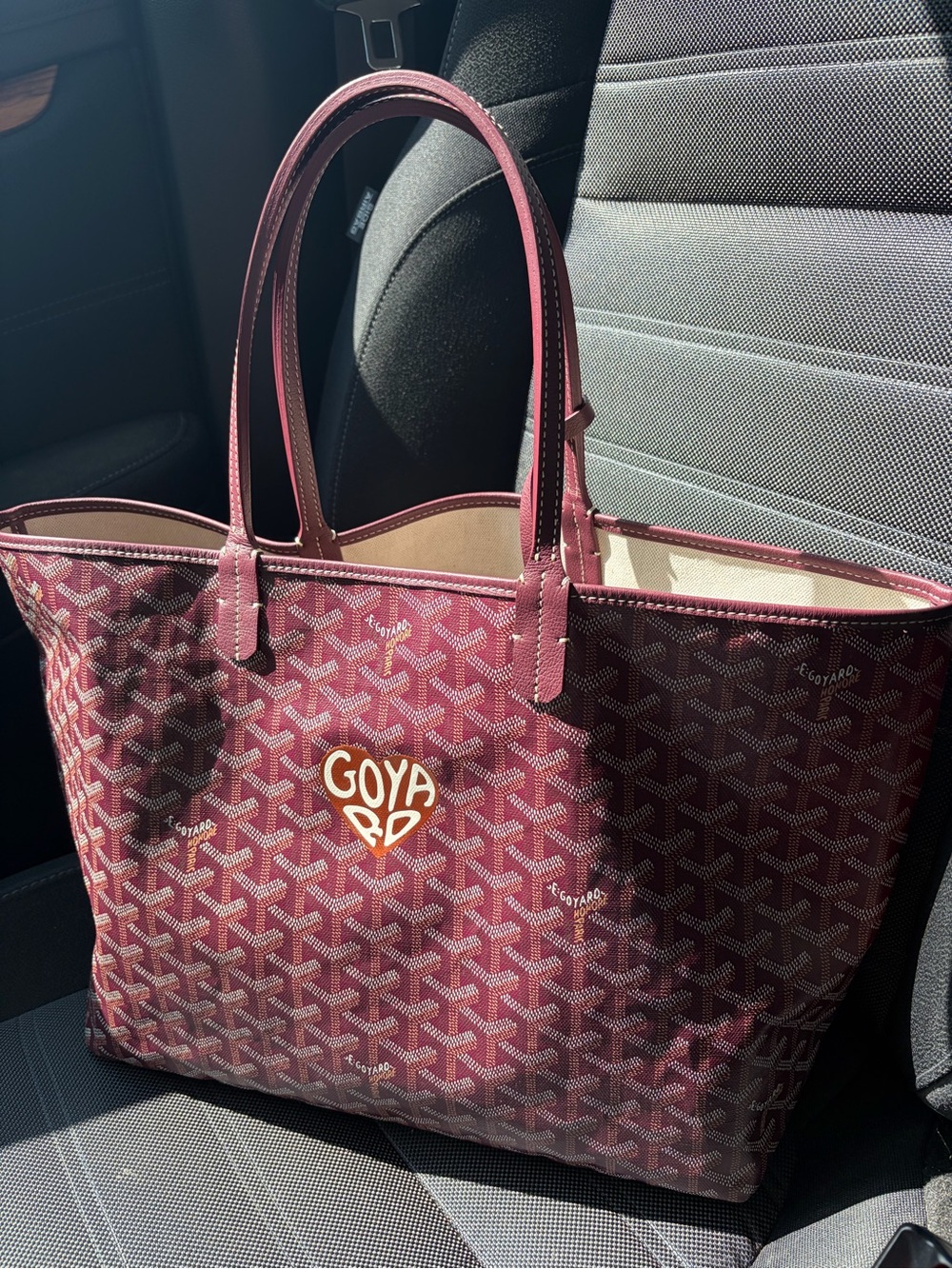 Goyard Burgundy St. Louis PM Tote